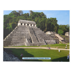 Inschriftentempel, Palenque, Mexiko Notizblock