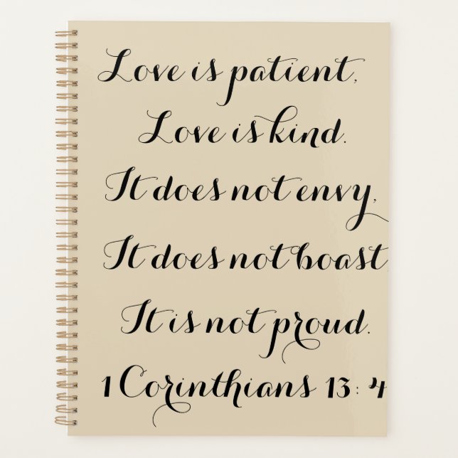 Inscribed Planner Planer (Vorderseite)