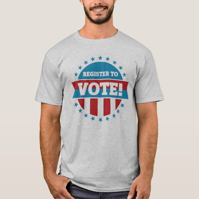 Inscrivez-vous pour voter T-shirt homme (Devant)