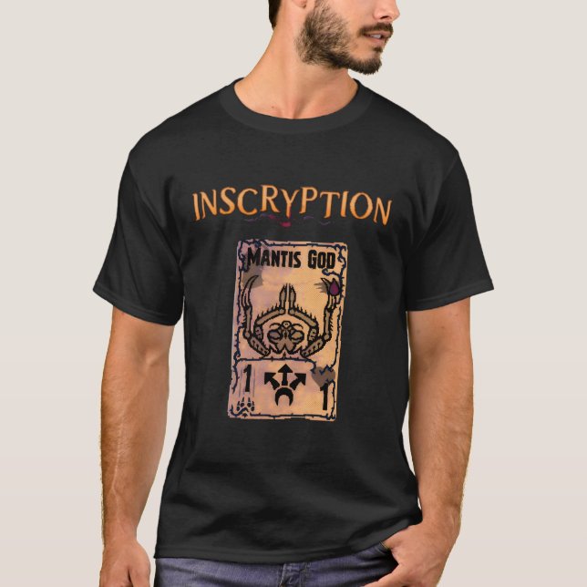 Inscryption Tis God Psychological Horror Card Game T-Shirt (Vorderseite)