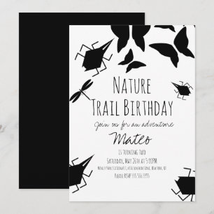 Insect Bug Butterfly Nature Birthday Party Einladung