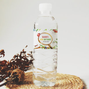 Insect Bugs Geburtswasser-Flaschenetikett