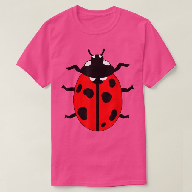 Insect Lover Cool Ladybug T-Shirt (Design vorne)