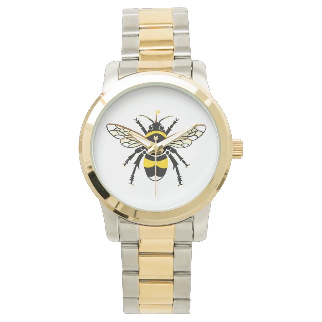 Insekt - Hummeln - Natur - Wildtiere - Armbanduhr (Vorderseite)