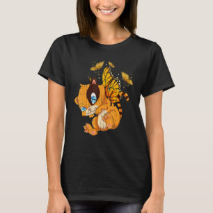 Insekt Tier Schmetterling Katze  Tierbesitzer Süße T-Shirt