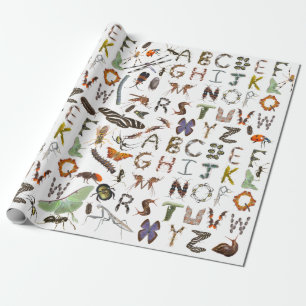 Insekt und Bug Alphabet - Creepy Crawlies for Kids Geschenkpapier