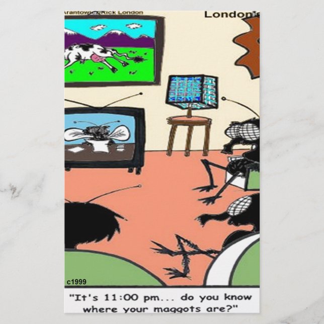 Insekten Eltern Funny Cartoon Briefpapier (Vorderseite)