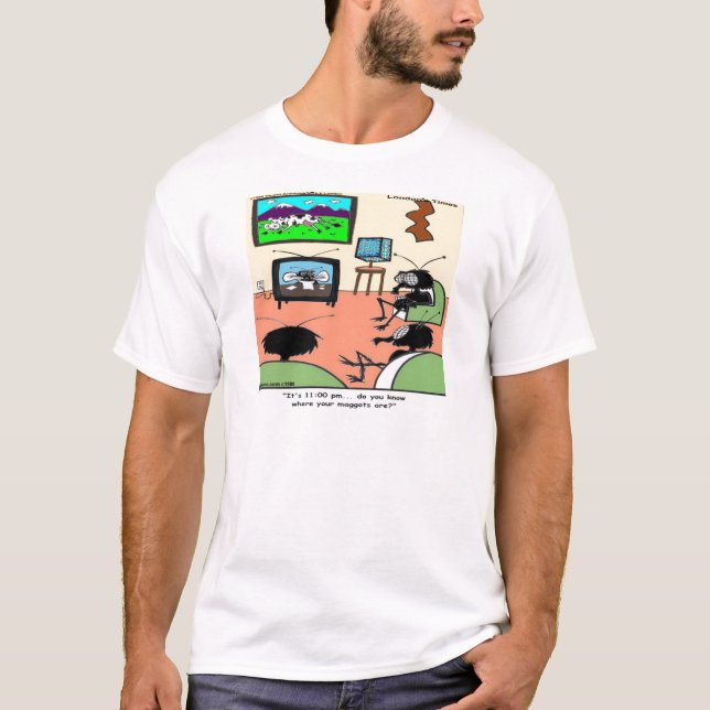 Insekten Eltern Funny Cartoon T-Shirt (Vorderseite)