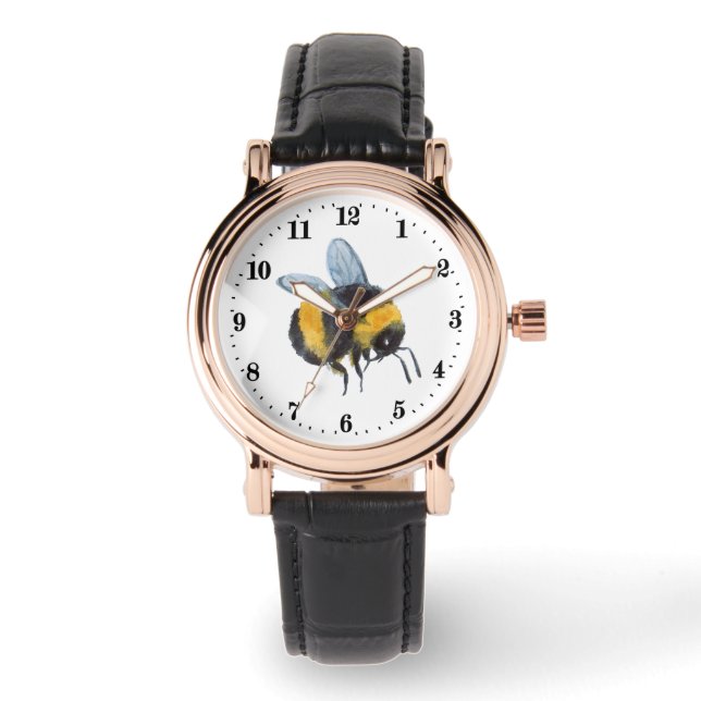 Insekten für niedliche Bienen Armbanduhr (Vorderseite)