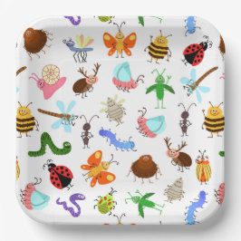 Insekten Geburtstagspartei Pappteller