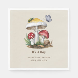 Insekten Pilz-Wald-Natur Kinderdusche Serviette