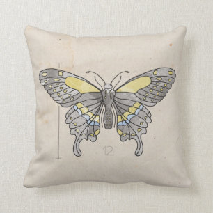 Insekten-Serie - Libelle + Schmetterling 2 für 1 Kissen