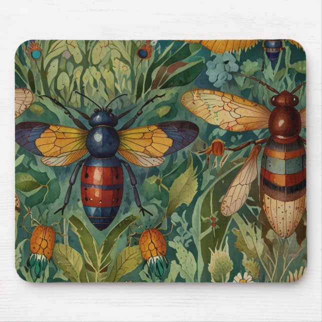 Insekten tanzen Maus Pad Mousepad (Vorne)