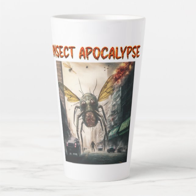 InsektenApokalypse Latte Tasse (Vorderseite)