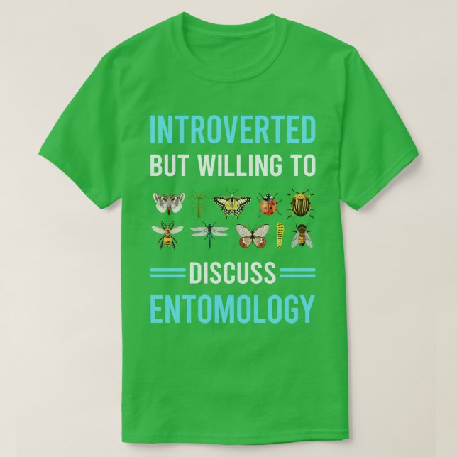 Insekteninsekten-Entomologe T-Shirt (Design vorne)