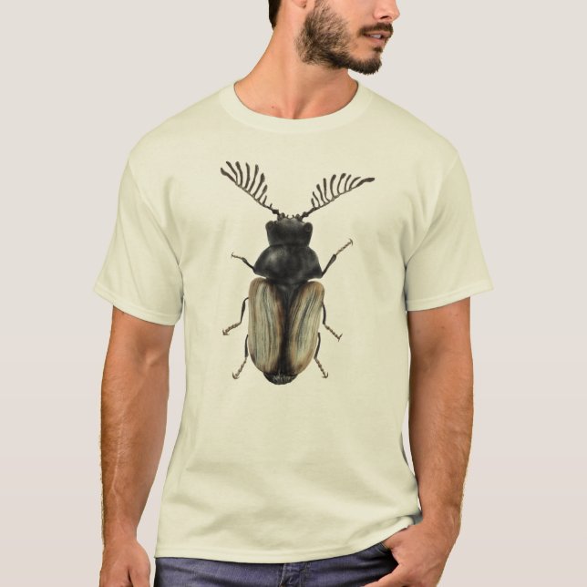 Insektenkunst: Cooler Käfer T-Shirt (Vorderseite)