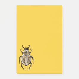 Insektenkunst Lover Yellow Decorative Käfer Post-it Klebezettel