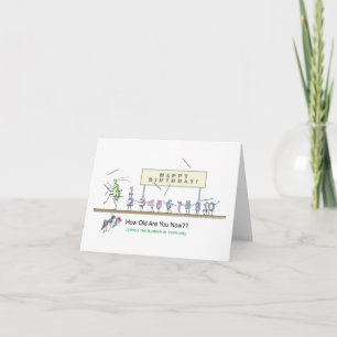 Insektenparade Happy Birthday Coloring Card Karte