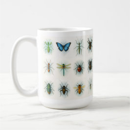 Insektensammlung Aquarellmalerei Insektenkunst Kaffeetasse