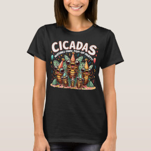 Insektenschwarm Doppelbrood Jumping Bug Cicada T-Shirt