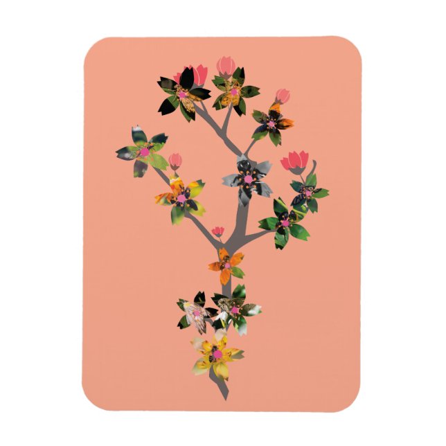 Insektenzweige Magnet (Vertikal)