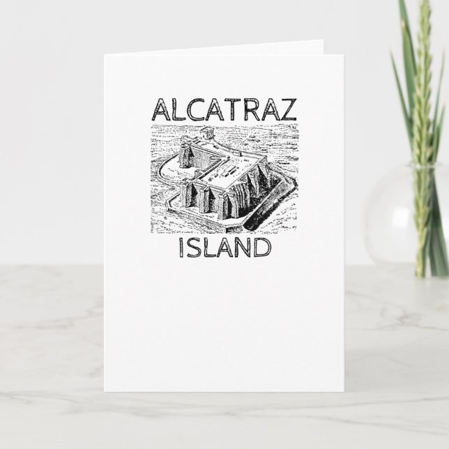 Insel Alcatraz Karte (Vorderseite)