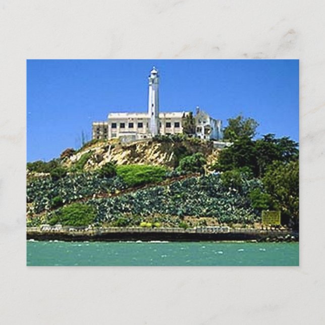 Insel Alcatraz Postkarte (Vorderseite)