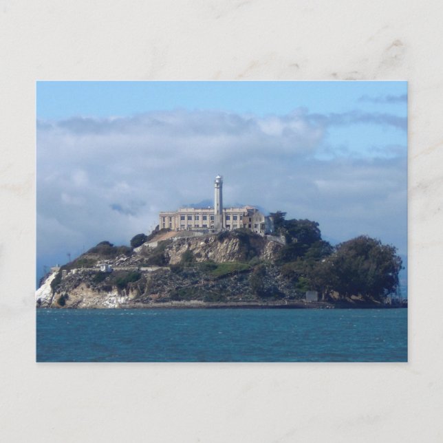 Insel Alcatraz Postkarte (Vorderseite)