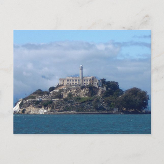 Insel Alcatraz Postkarte (Vorderseite)