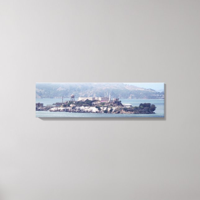 Insel Alcatraz Von Bayside Panoramaaussicht Leinwa Leinwanddruck (Vorderseite)