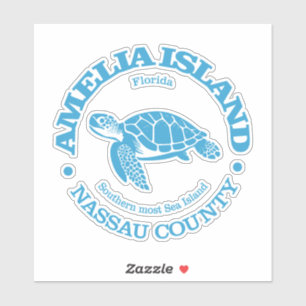 Insel Amelia (Meeresschildkröte) Aufkleber