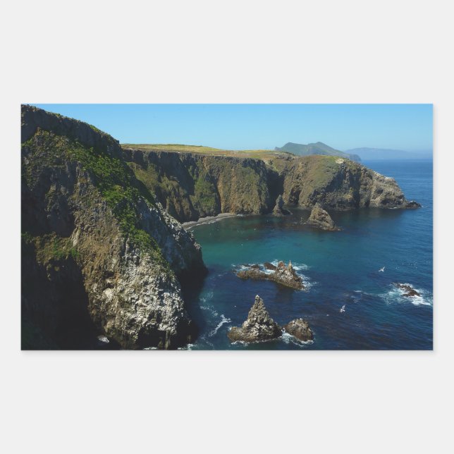 Insel Anacapa auf den Kanalinseln Rechteckiger Aufkleber (Vorderseite)