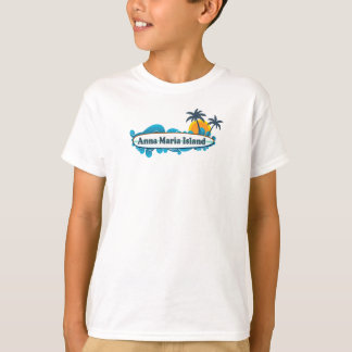 Insel Annas Maria - Brandungs-Entwurf T-Shirt