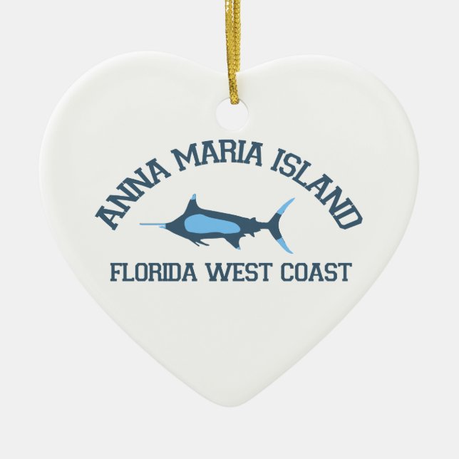 Insel Annas Maria - Fischen-Entwurf Keramikornament (Vorne)