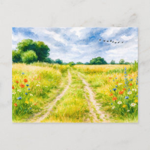 Insel Aquarell havelland Feiertagspostkarte