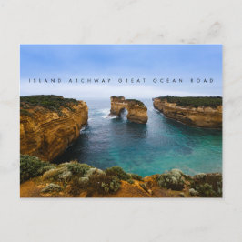 Insel Archway auf der Great Ocean Road, Australien Postkarte