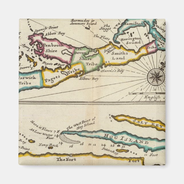 Insel Bermuda, Teil der Insel Providence Magnet (Vorne)