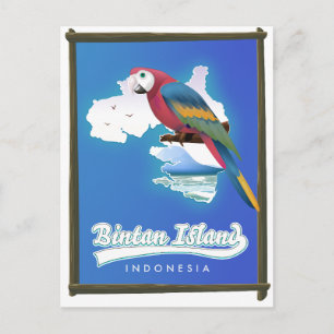 Insel Bintan Indonesien Reiseplan Einladungspostkarte