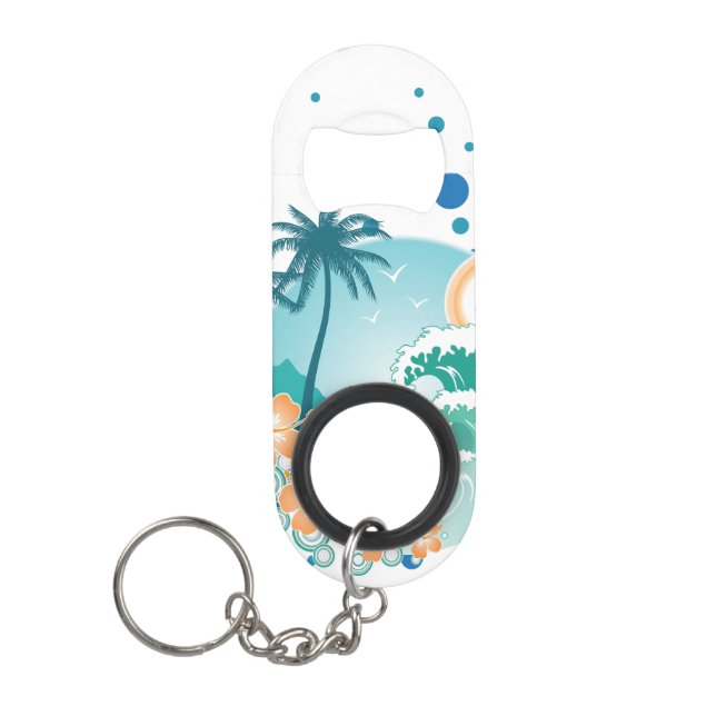 Insel-Brandungs-Miniflaschen-Öffner mit Mini Flaschenöffner (Vorderseite)