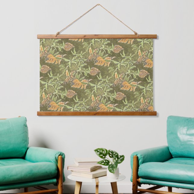 Insel Browns Wandteppich Mit Holzrahmen (Wohnzimmer)