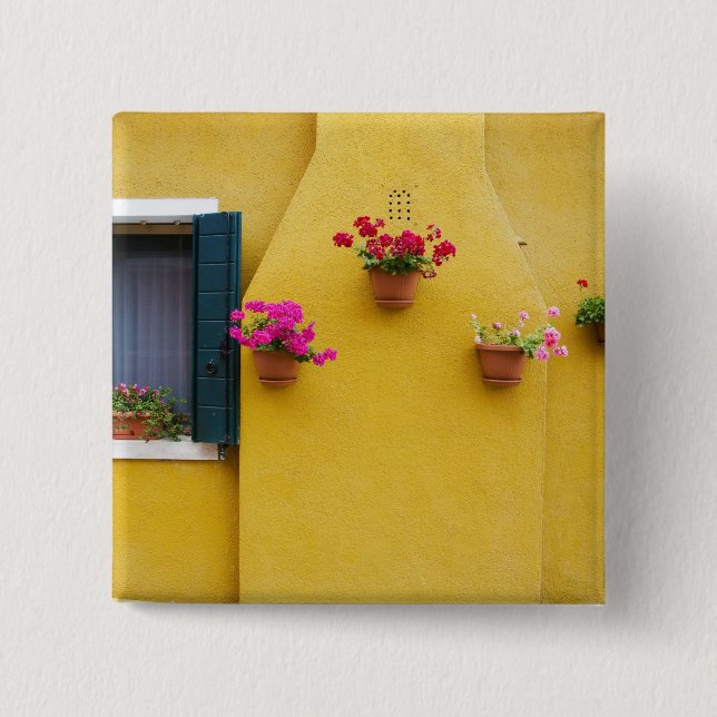 Insel Burano, Burano, Italien. Burano 3 Button (Vorderseite)