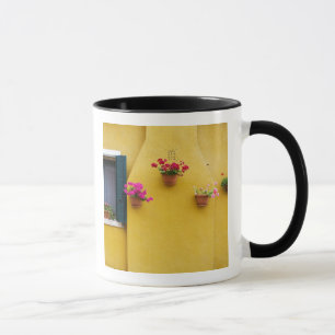 Insel Burano, Burano, Italien. Farbige Burano 3 Tasse