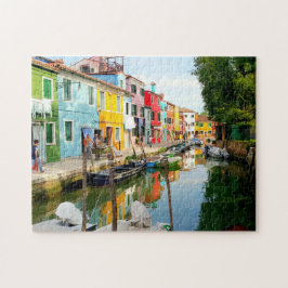Insel Burano in der Nähe von Venedig, Rainbow Hous