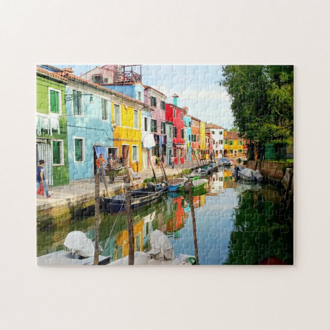 Insel Burano in der Nähe von Venedig, Rainbow Hous (Horizontal)