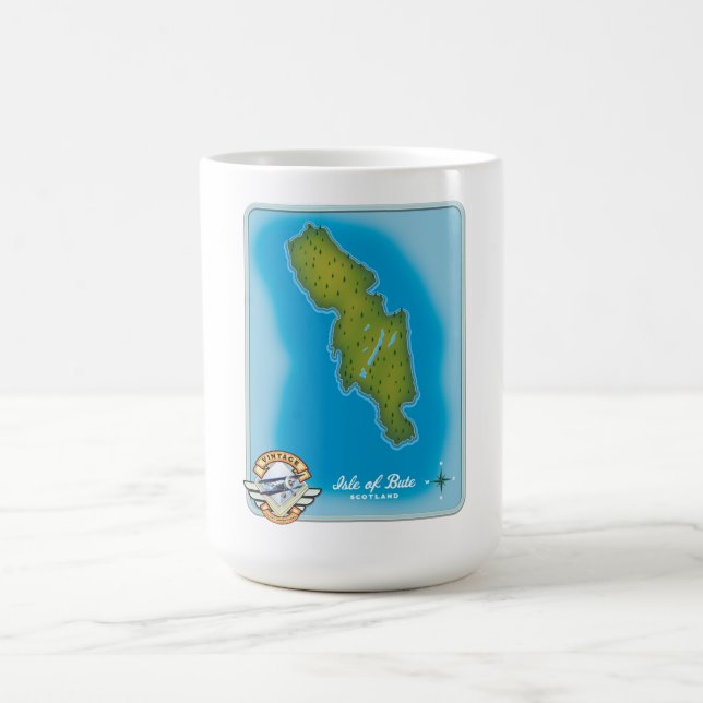 Insel Bute Karte Kaffeetasse (Mittel)