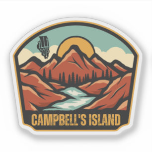 Insel Campbell, Illinois Aufkleber