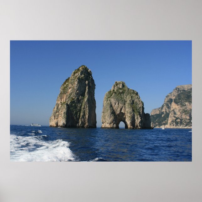 Insel Capri, Faraglioni Poster (Vorne)