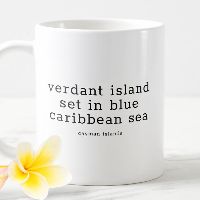 Insel Cayman Islands National Song Verdant Island Kaffeetasse (Von Creator hochgeladen)
