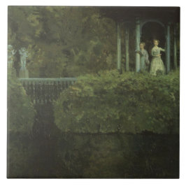Insel der Liebe (von Konstantin Somov) Fliese