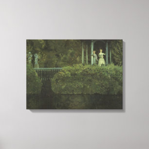 Insel der Liebe (von Konstantin Somov) Leinwanddruck
